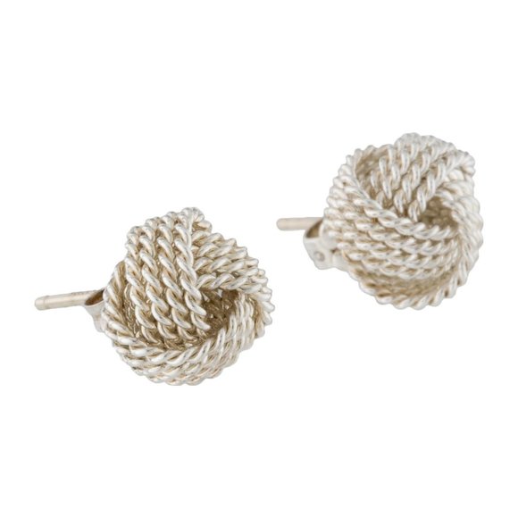 TIFFANY & CO. Twist Wire Knot Earrings-  Matching -Pendant Necklace - Picture 3 of 3